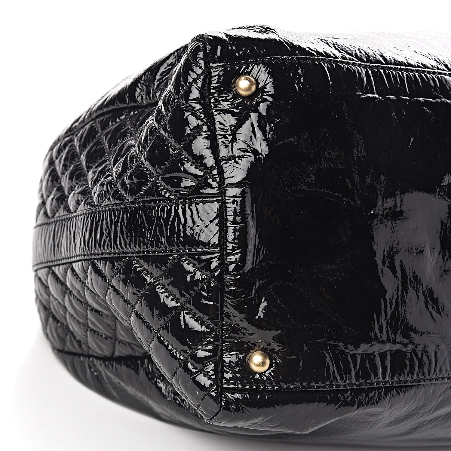 Chanel Vinyl XXL Rock and Chain Bowler Black 9 of 10