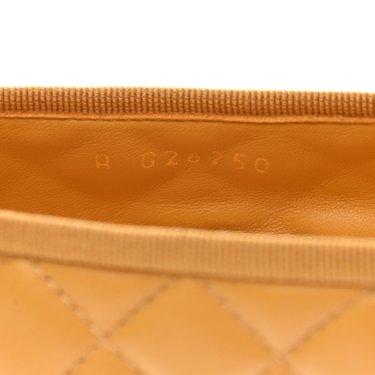 Lambskin Quilted CC Cap Toe Ballerina Flats 39.5 Yellow