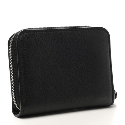 Louis Vuitton Calfskin Lockme Zippy Coin Purse Black 3 of 9