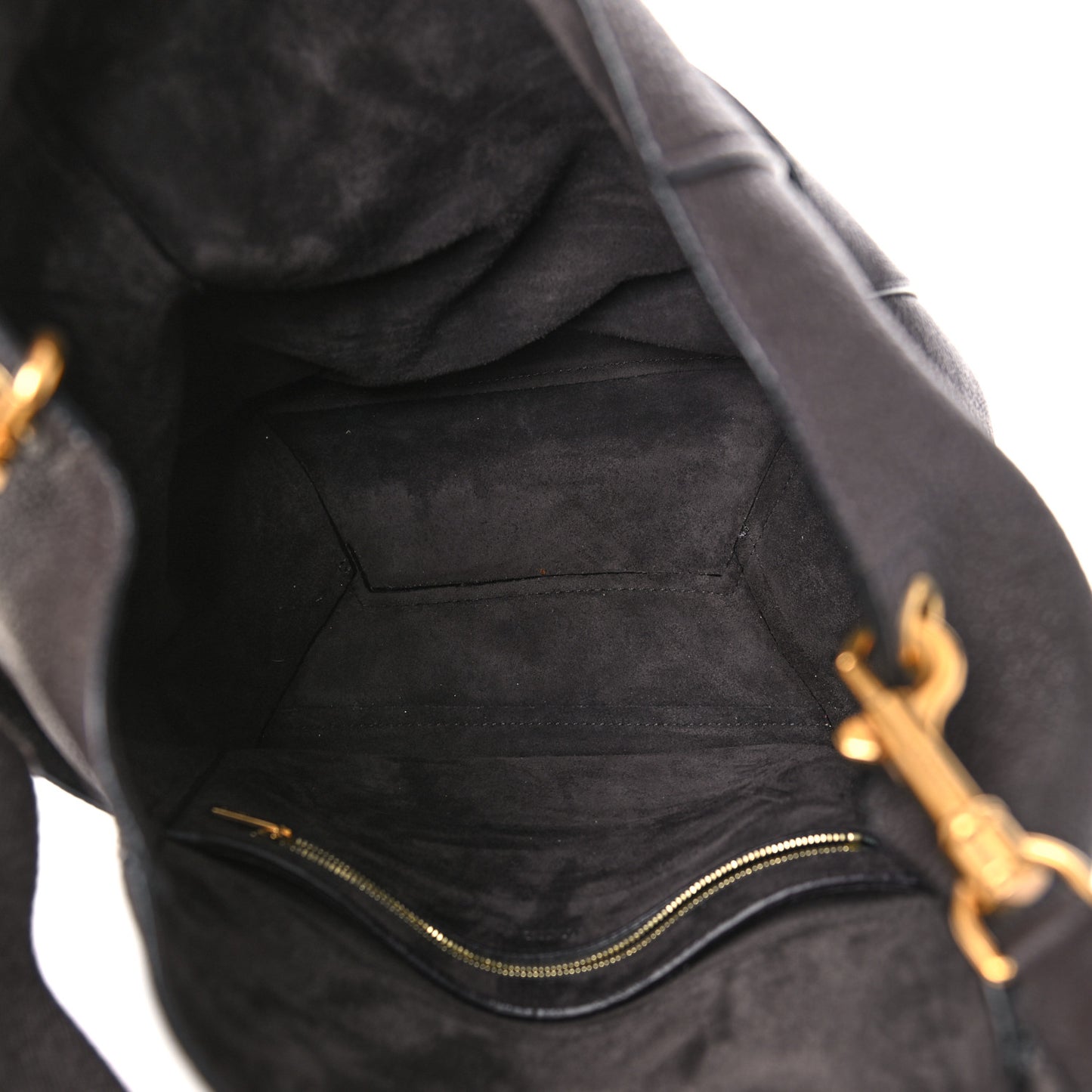 Goatskin Sangle Bucket Bag Dark Taupe