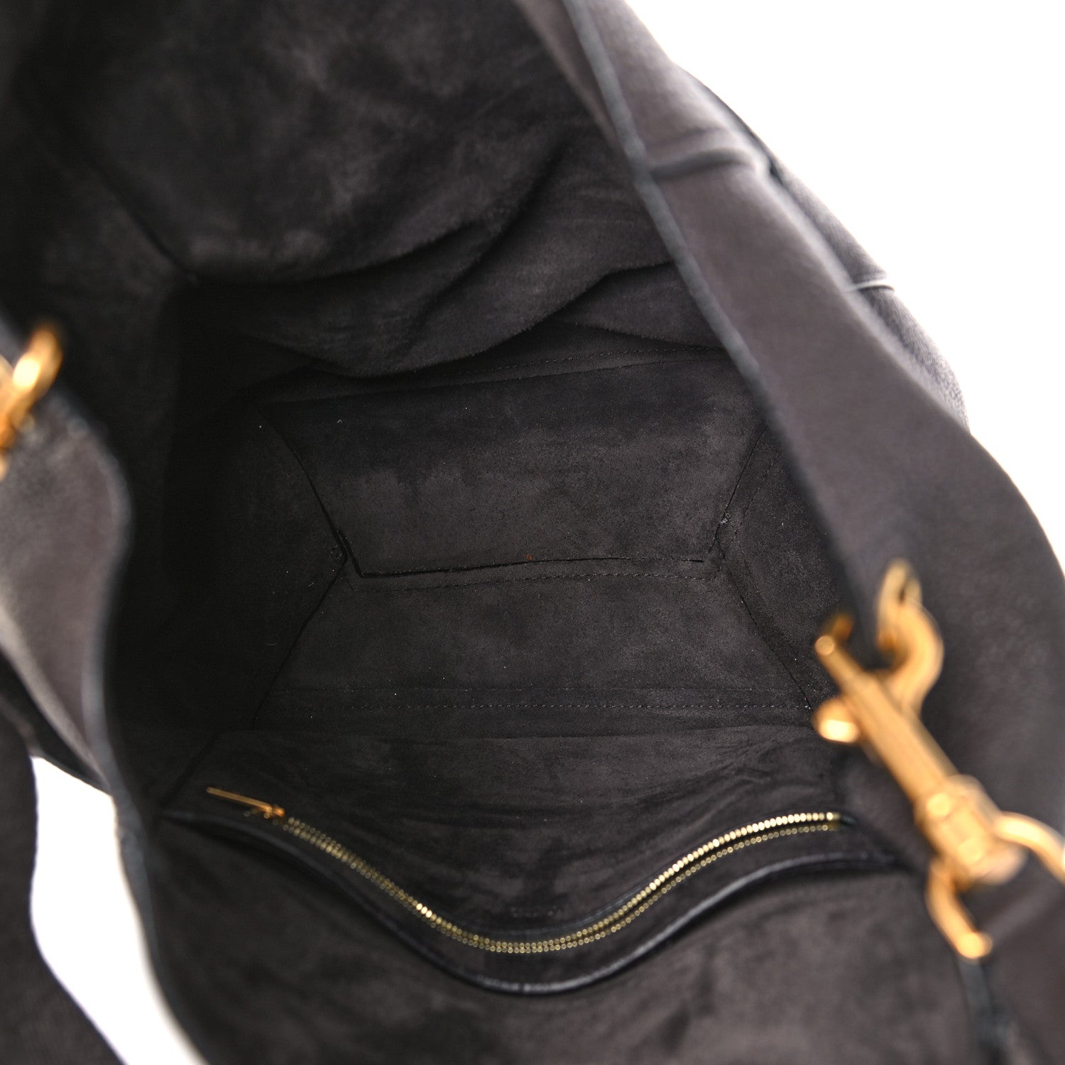 Celine Goatskin Sangle Bucket Bag Dark Taupe 4 of 15