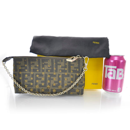 Fendi Zucca Spalmati Stars Pochette Tobacco 2 of 7