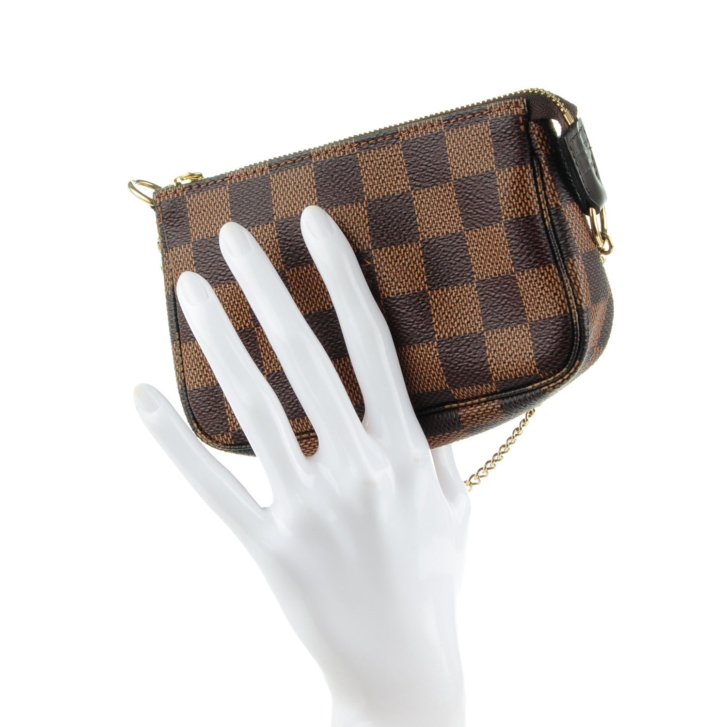 Louis Vuitton Damier Ebene Mini Pochette Accessories 2 of 7