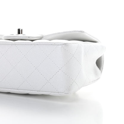 Chanel Iridescent Caviar Quilted Mini Top Handle Rectangular Flap White 10 of 11