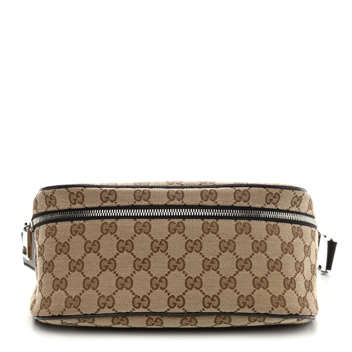 Monogram Dollar Calfskin Waist Pouch Beige Ebony Testa di Moro Marrone Scuro