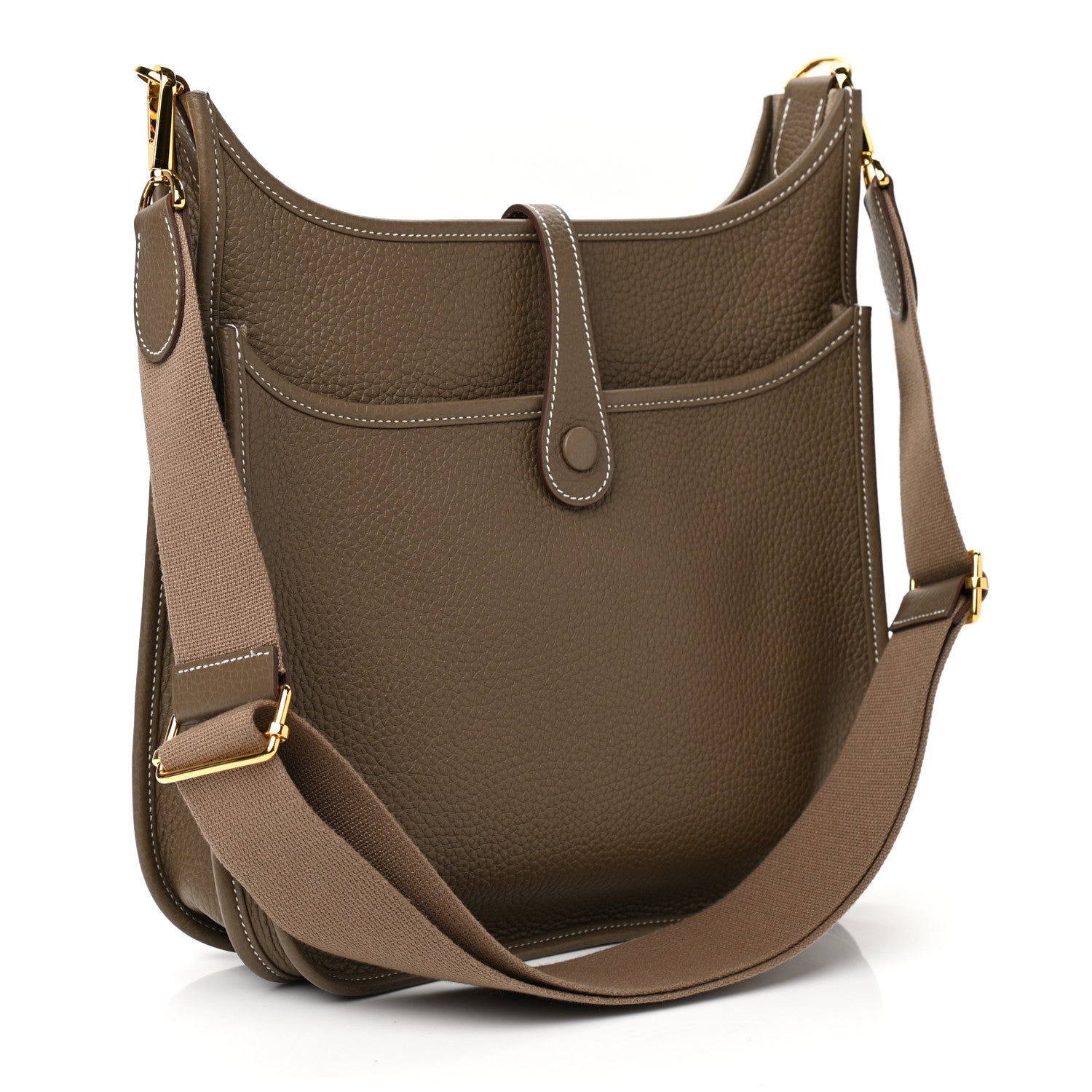 Hermes Taurillon Clemence Evelyne III PM Etoupe 3 of 12