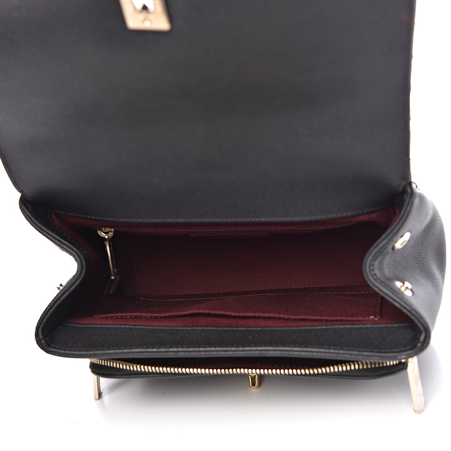 Caviar Quilted Medium Business Affinity Flap Black