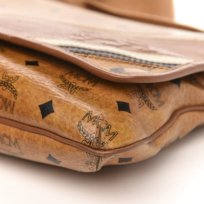MCM Calfskin Visetos Munich Lion Messenger Cognac 8 of 11
