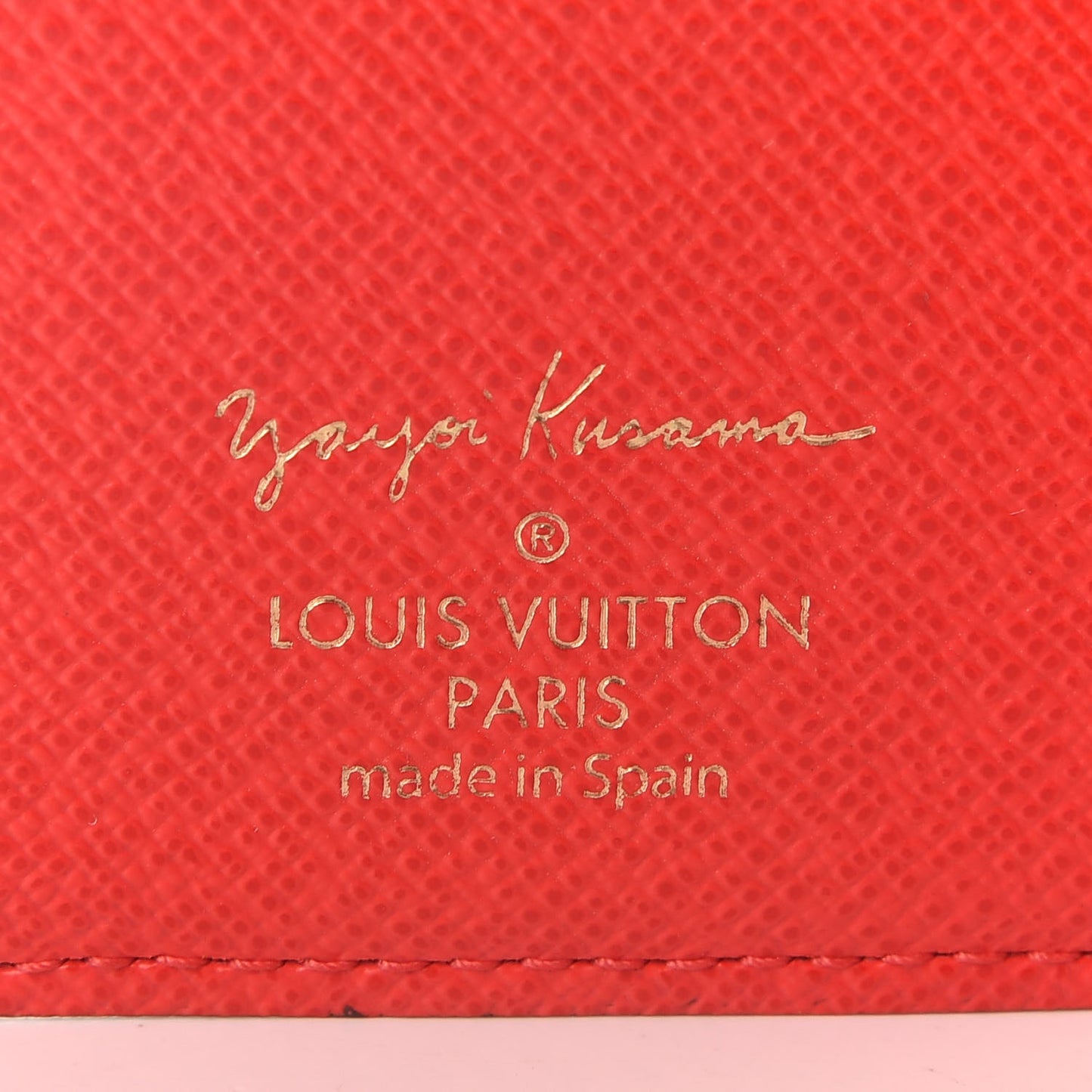 Monogram Kusama Town Small Ring Agenda Cover Red