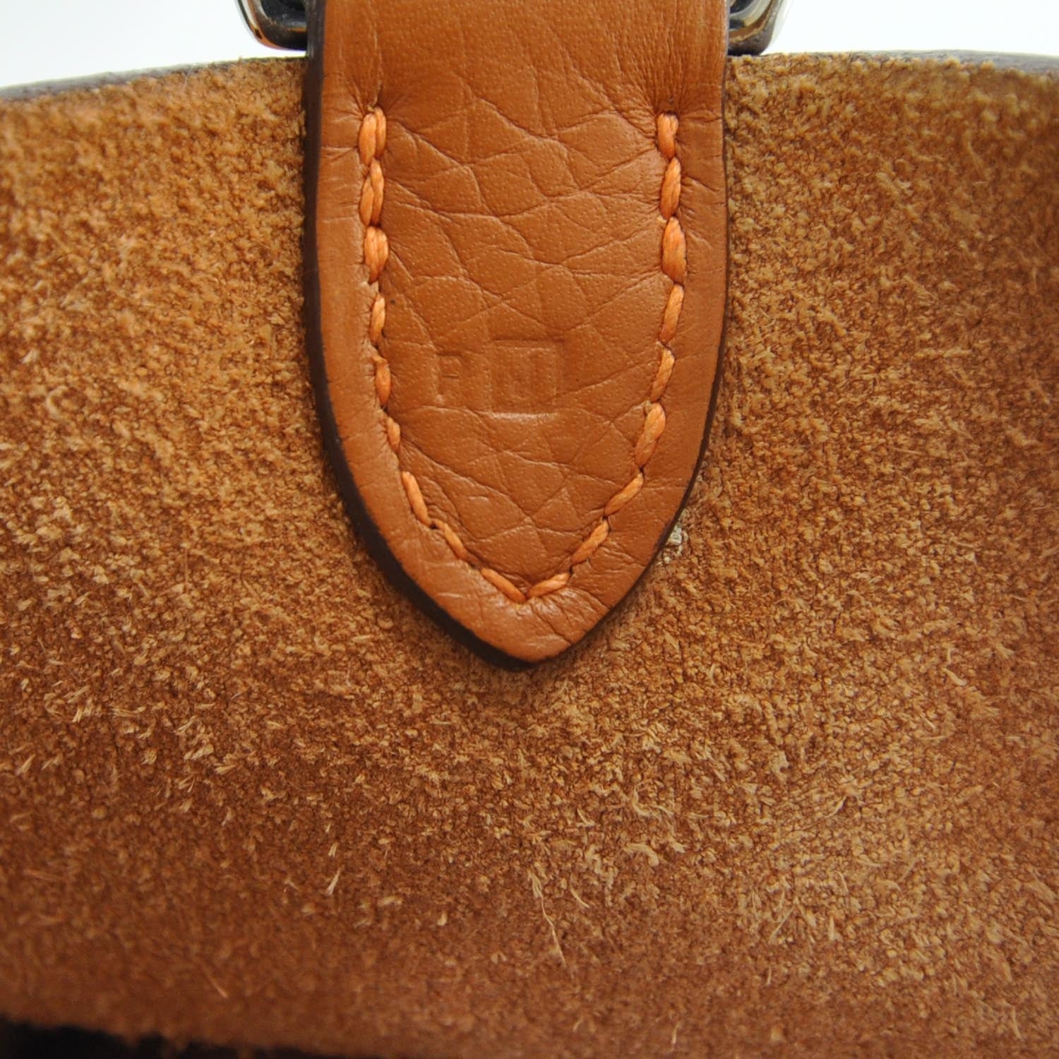 Hermes Taurillon Clemence Mangeoire Rope Bag Orange 7 of 8