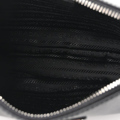 Prada Saffiano Travel Pocket Zippered Shoulder Bag Black 6 of 11