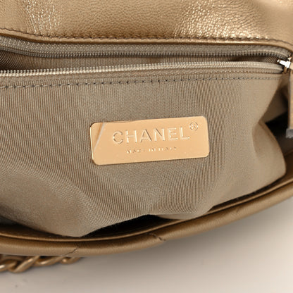 Chanel Metallic Lambskin Quilted Medium Chanel 19 Flap Gold 6 of 11