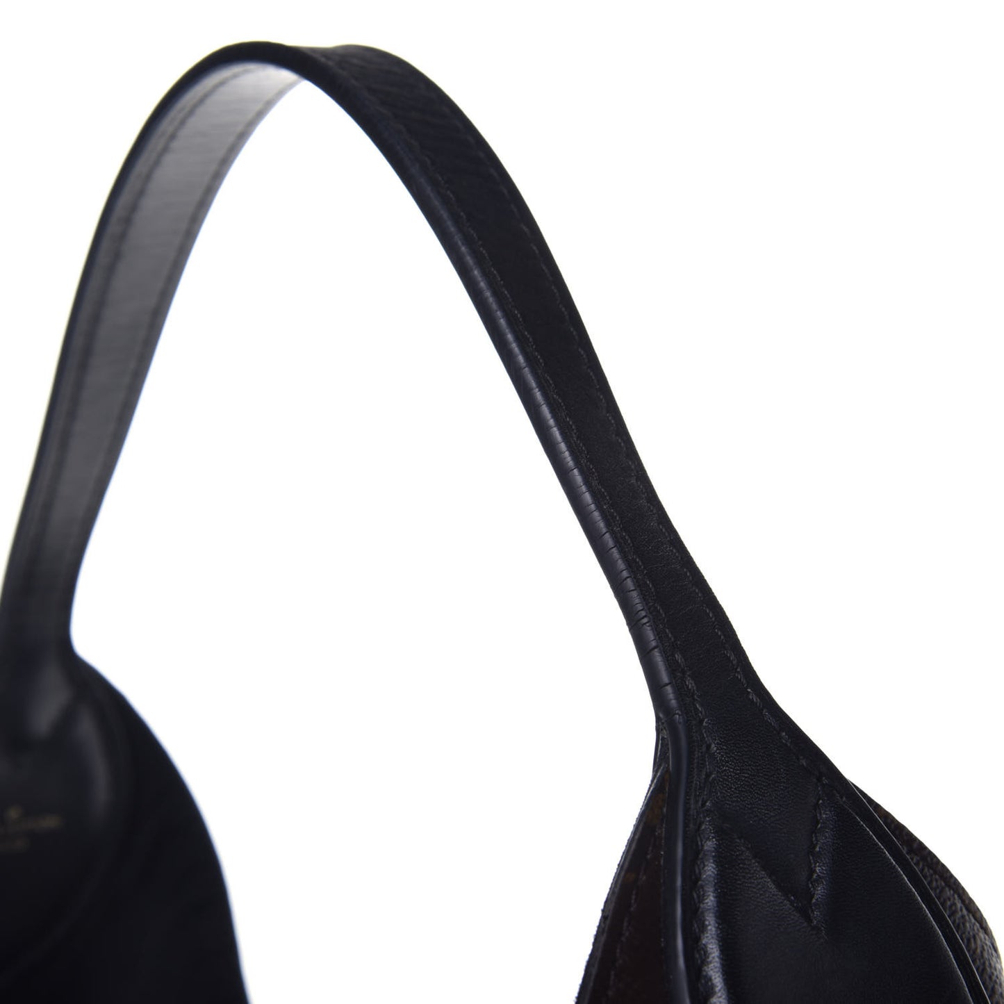 Monogram Flower Hobo Black