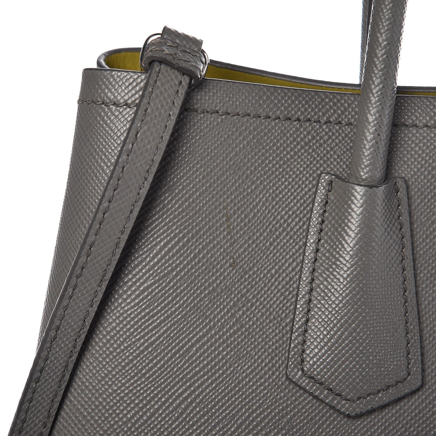 Prada Saffiano Cuir Medium Double Bag Marmo 11 of 12