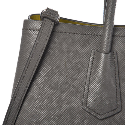 Prada Saffiano Cuir Medium Double Bag Marmo 11 of 12