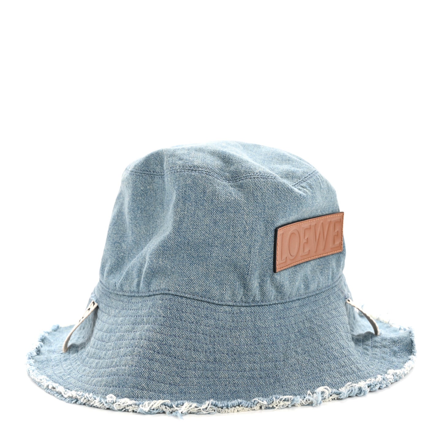 X PAULA'S IBIZA Denim Frayed Fisherman Bucket Hat 58 Blue