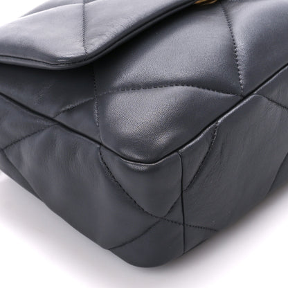 Chanel Lambskin Quilted Medium Chanel 19 Flap Dark Grey 9 of 10