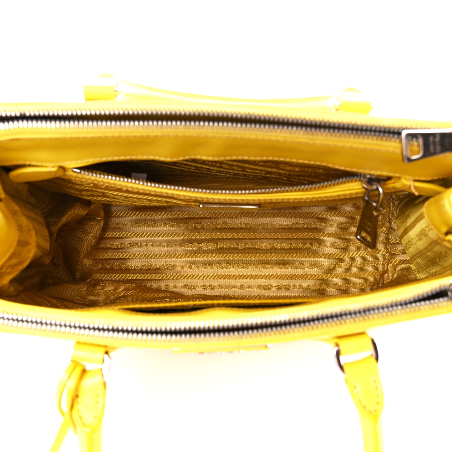 Saffiano Small Galleria Double Zip Tote Soleil