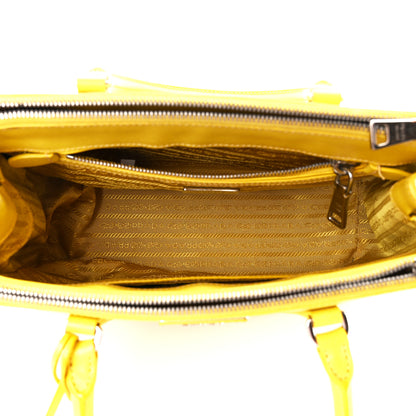 Prada Saffiano Small Galleria Double Zip Tote Soleil 5 of 13