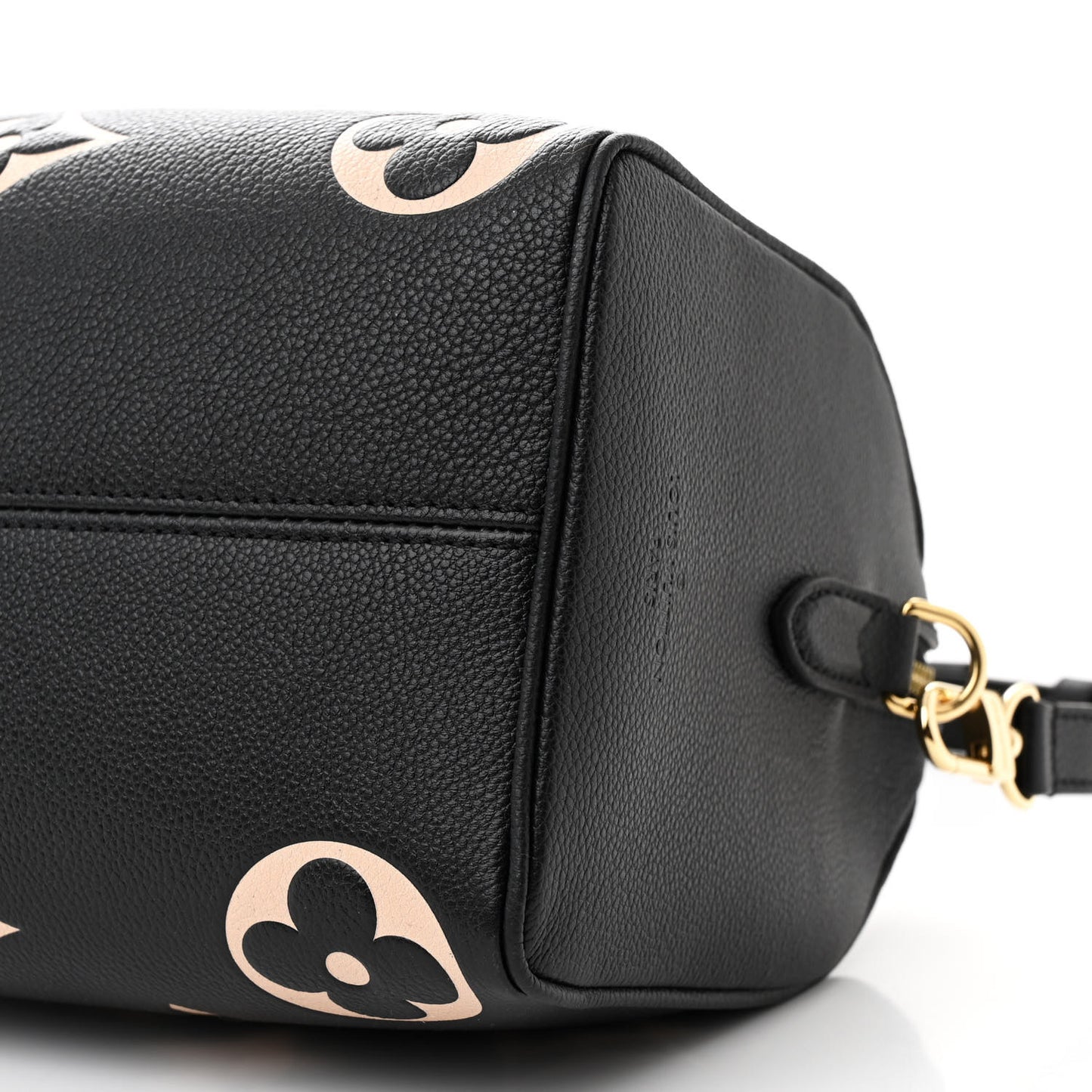 Empreinte Monogram Giant Speedy Bandouliere 25 Black Beige