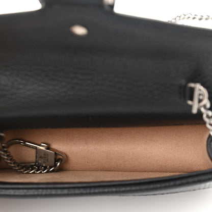 Gucci Calfskin Super Mini Dionysus Shoulder Bag Black 7 of 10