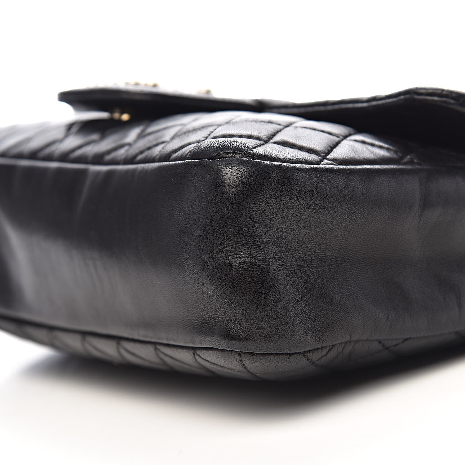 Chanel Lambskin Quilted Medium Westminster Pearl Flap Black 10 of 12