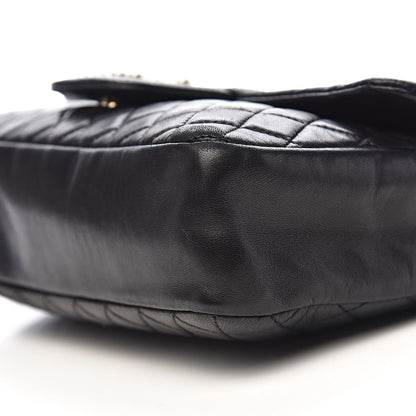 Chanel Lambskin Quilted Medium Westminster Pearl Flap Black 10 of 12