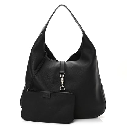 Gucci Soft Grained Calfskin Large Jackie Hobo Black 1 of 15
