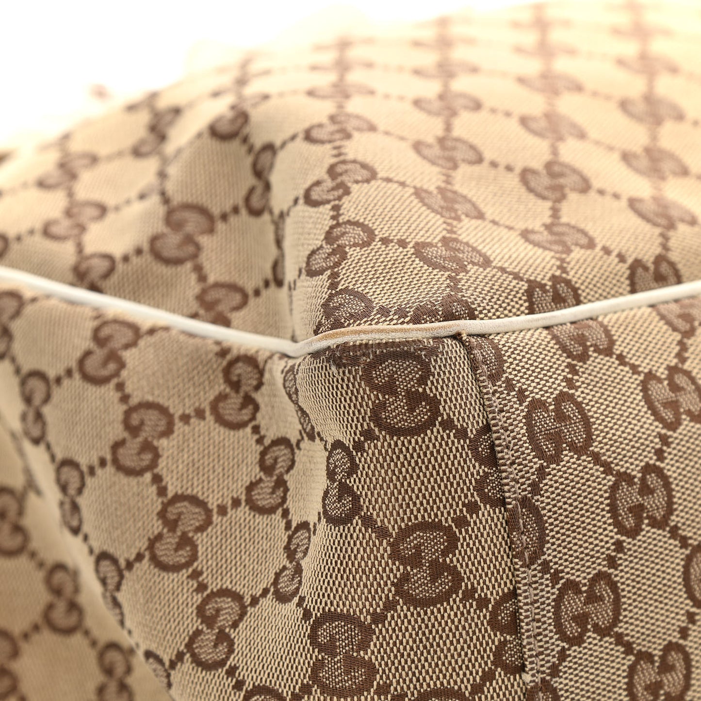 Monogram Large Positano Tote Off White