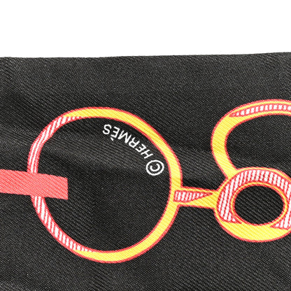 Hermes Silk Do Re Boucles Twilly Black Rose Multicolore 3 of 4