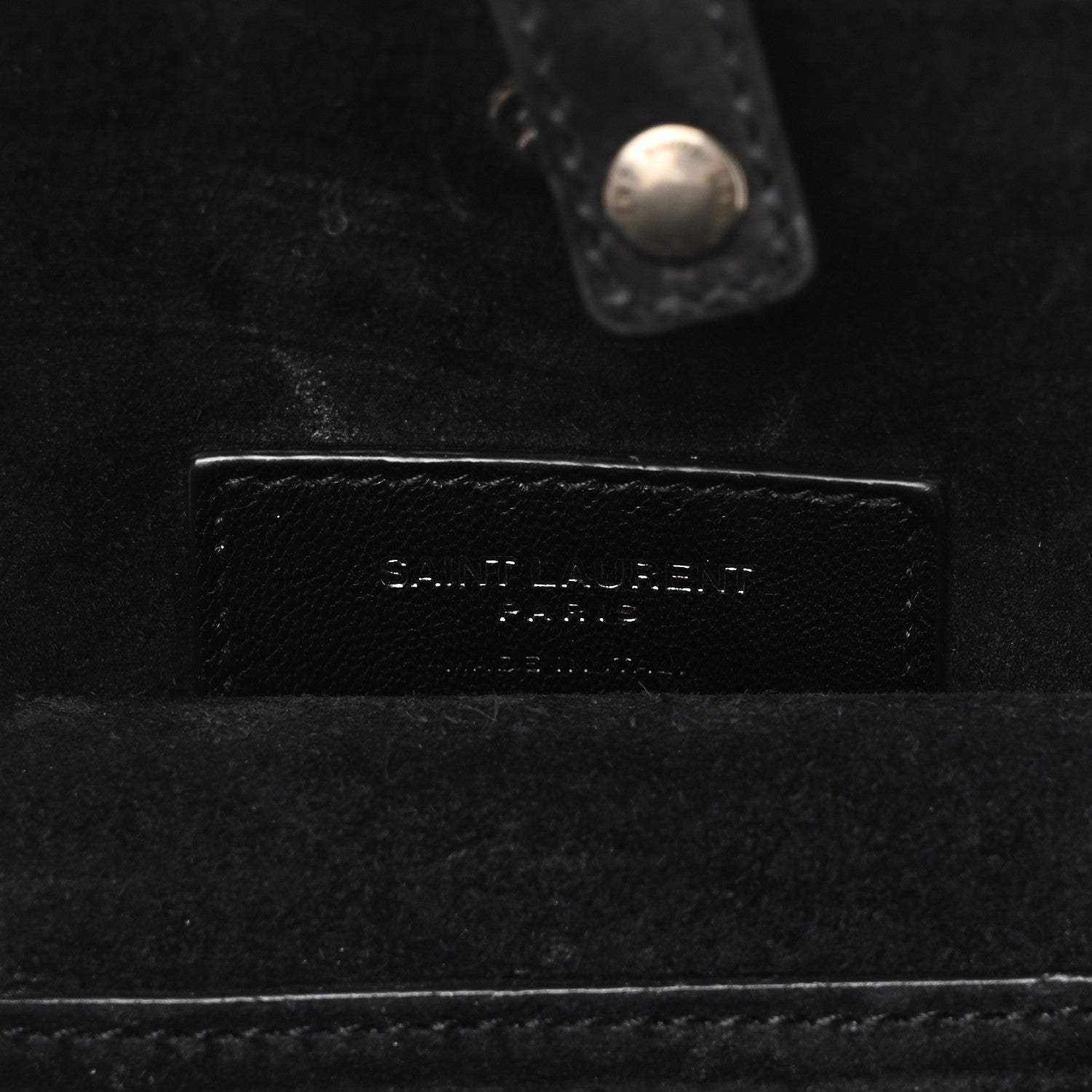 Saint Laurent Calf Hair Leopard Print Mica Hat Box Black Brown 6 of 9
