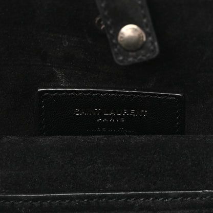 Saint Laurent Calf Hair Leopard Print Mica Hat Box Black Brown 6 of 9