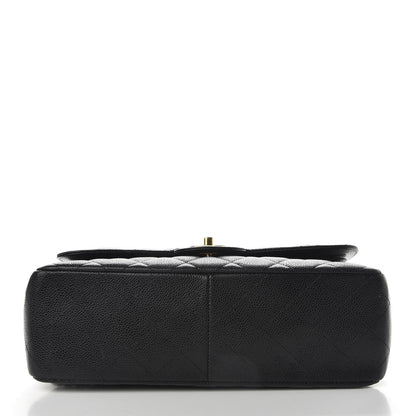 Chanel Caviar Quilted Jumbo Double Flap Black 8 of 13