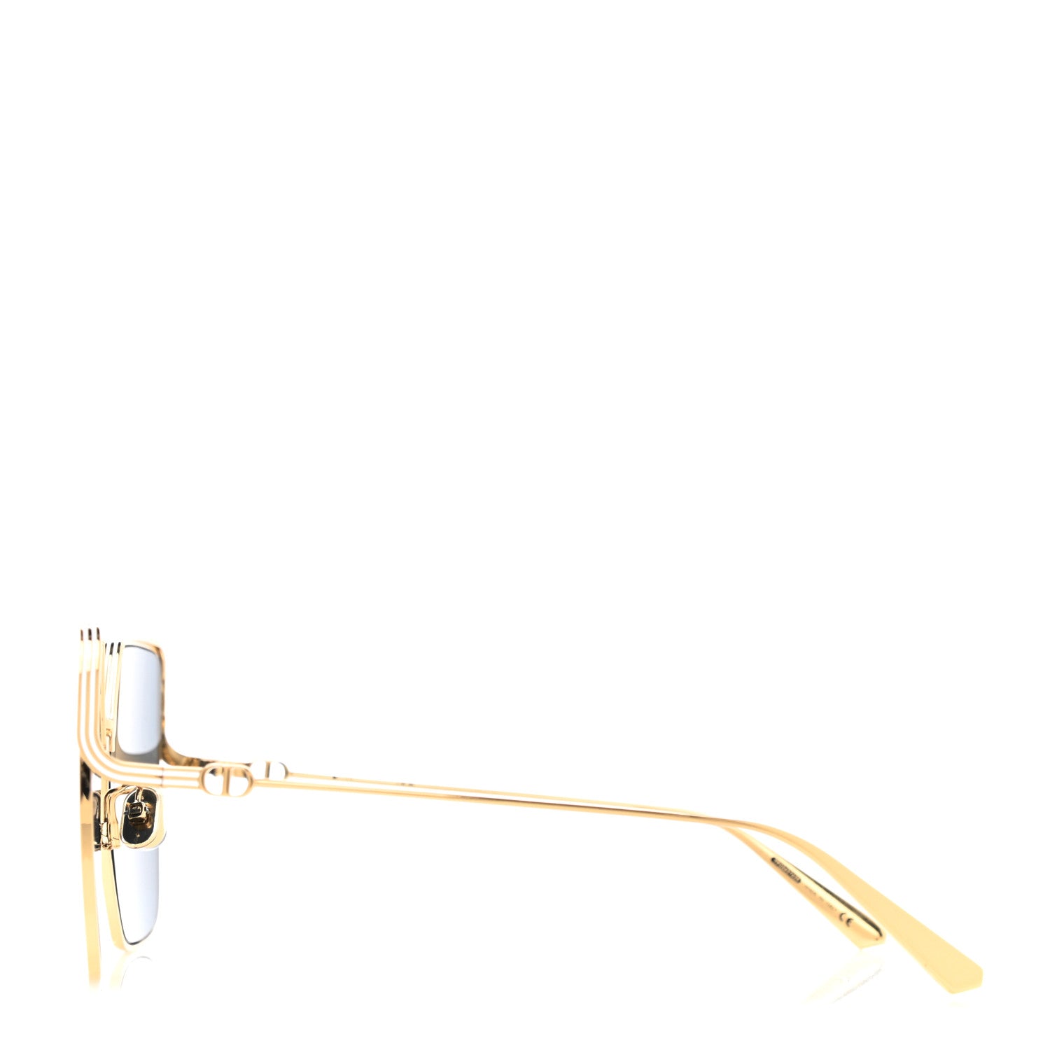 Christian Dior Metal EverDior Square Sunglasses Gold 3 of 8