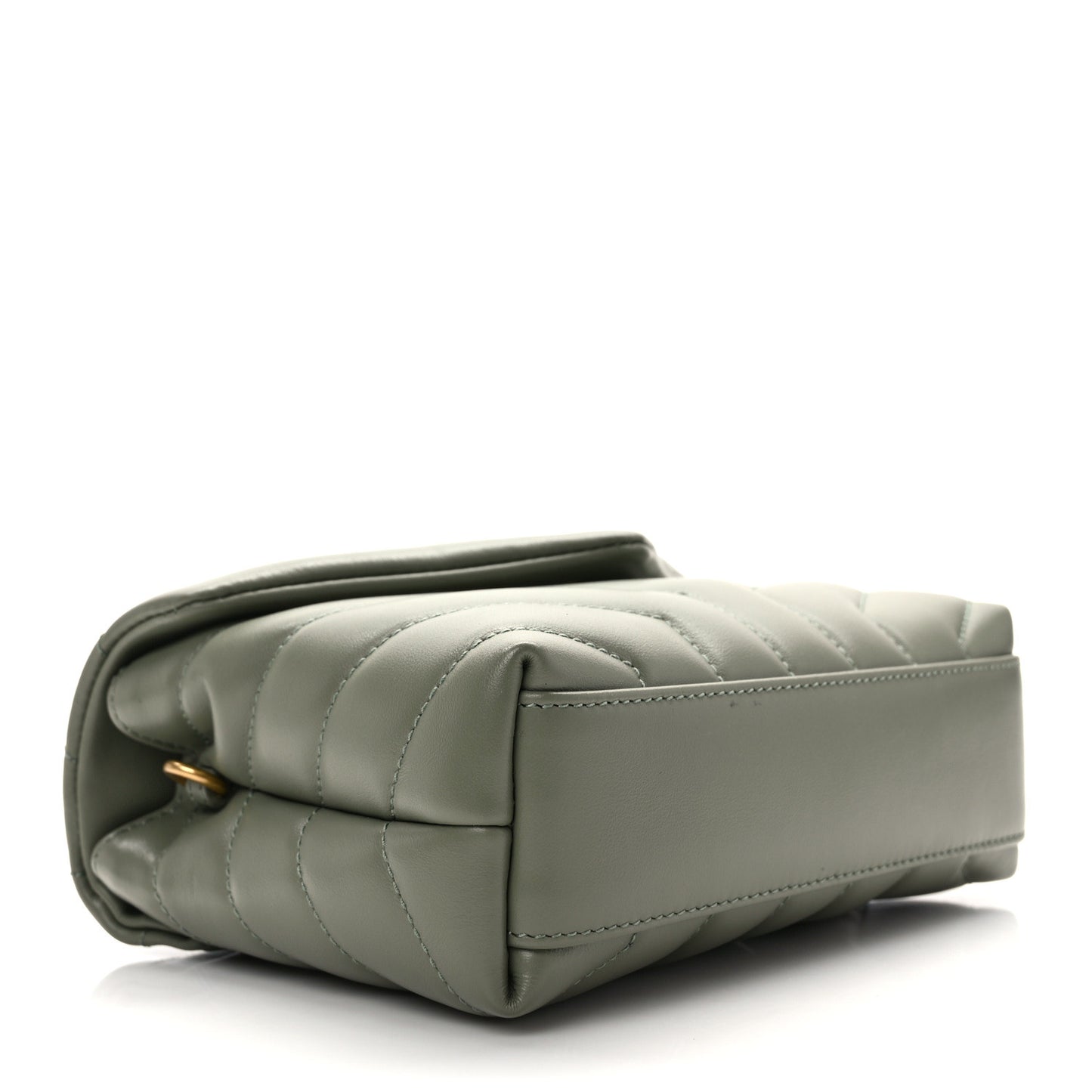 Calfskin Y Quilted Monogram Toy Loulou Crossbody Bag Light Sage