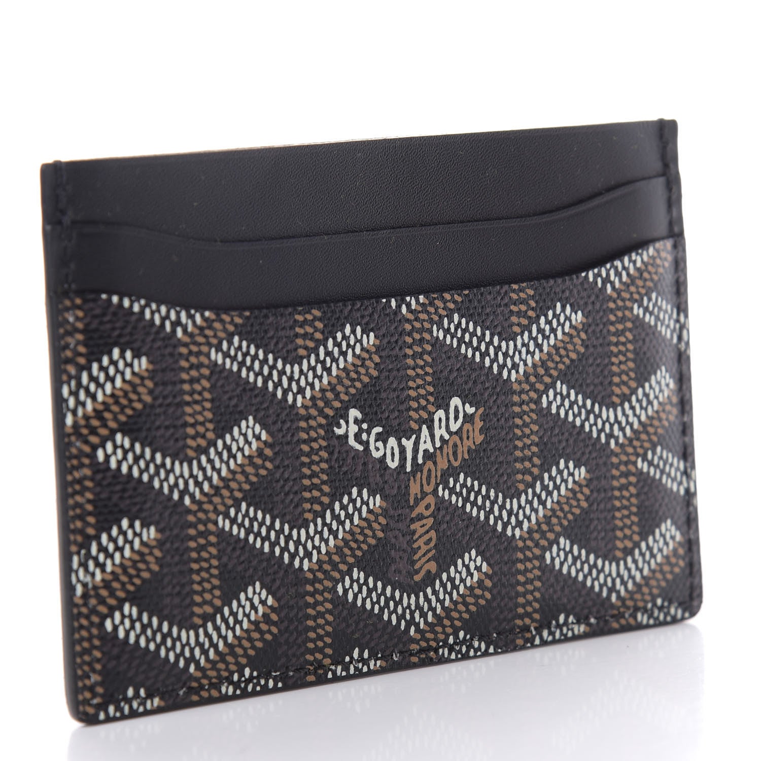 Goyard Goyardine Saint Sulpice Card Holder Black 3 of 7