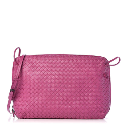 Bottega Veneta Nappa Intrecciato Pillow Crossbody Messenger Peony 1 of 15