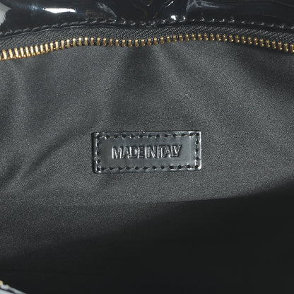 Burberry Patent Quilted Mini Manor Tote Black 7 of 8