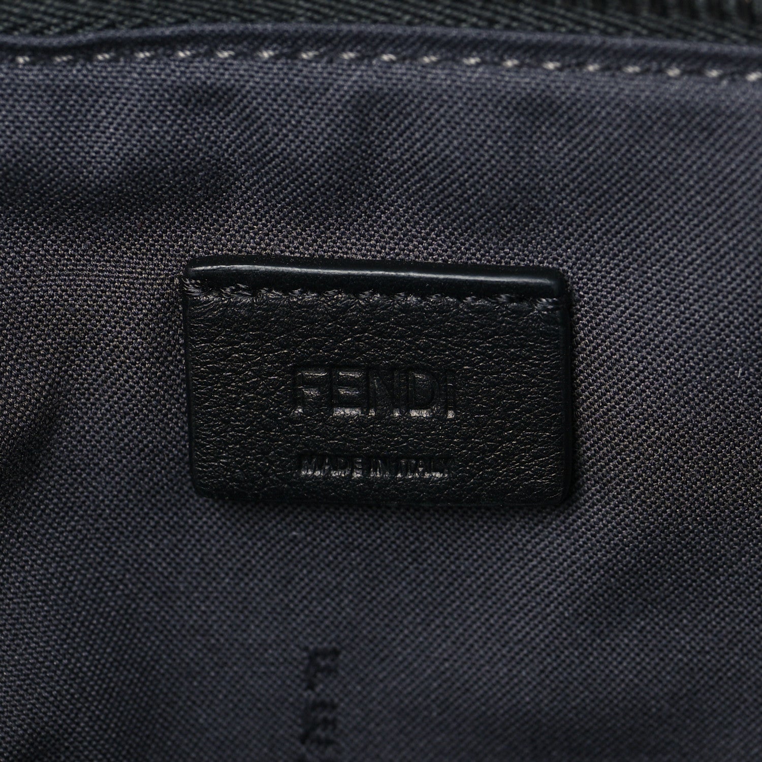 Fendi Vitello Dolce Studded Mini 2Jours Pouch Anthracite Multicolor 6 of 8