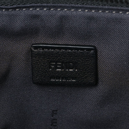 Fendi Vitello Dolce Studded Mini 2Jours Pouch Anthracite Multicolor 6 of 8