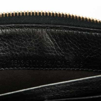 Fendi Canvas FF Zip Around Wallet Black 6 of 7