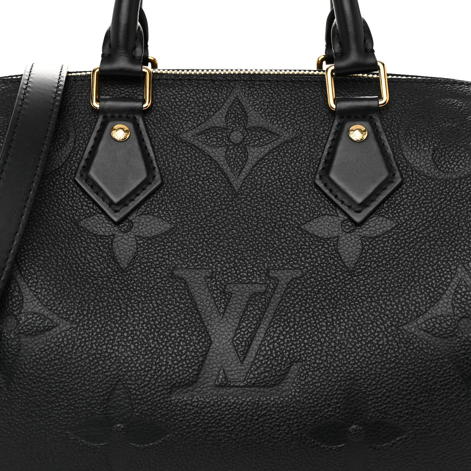 Louis Vuitton Empreinte Monogram Giant Speedy Bandouliere 25 Black 7 of 9
