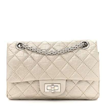 Chanel Metallic Aged Calfskin Quilted 2.55 Reissue Mini Flap Light Gold 1 of 16