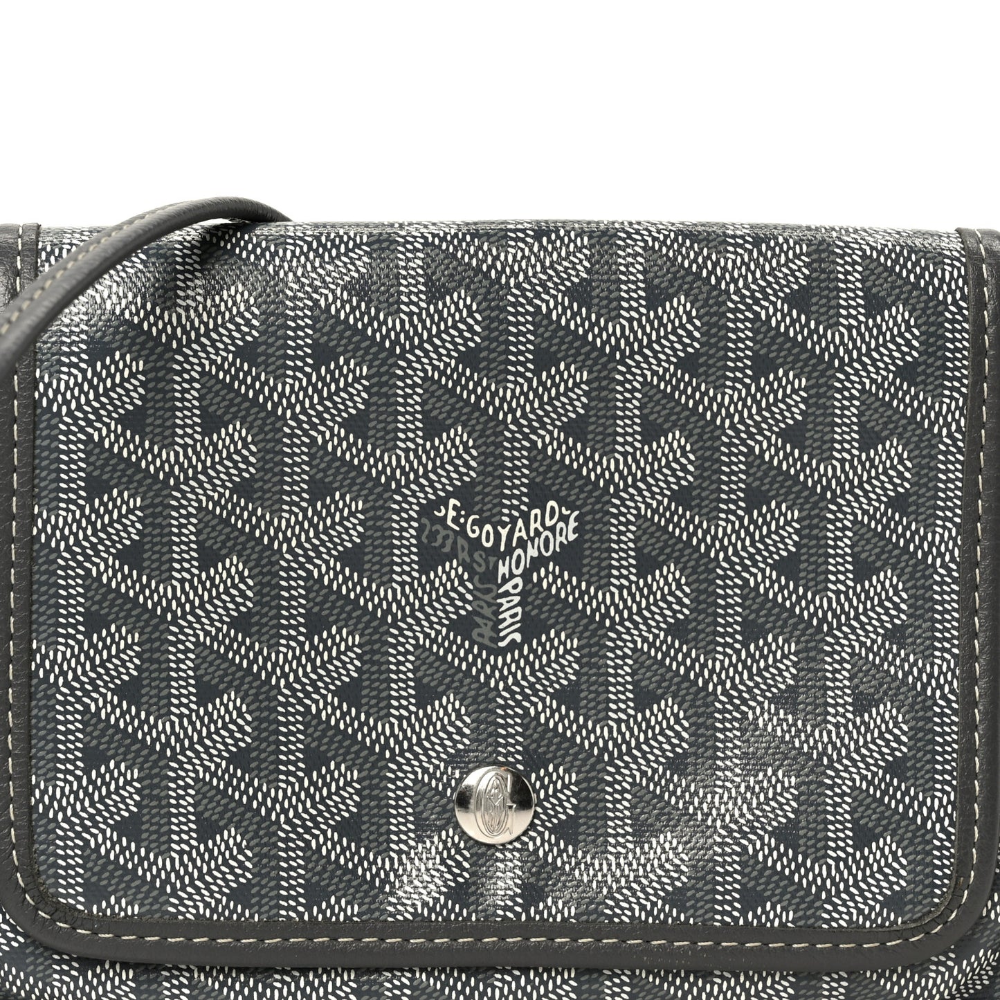 Goyardine Plumet Wallet Clutch Grey