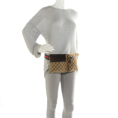 Gucci Monogram Web Belt Bag Dark Brown 2 of 9