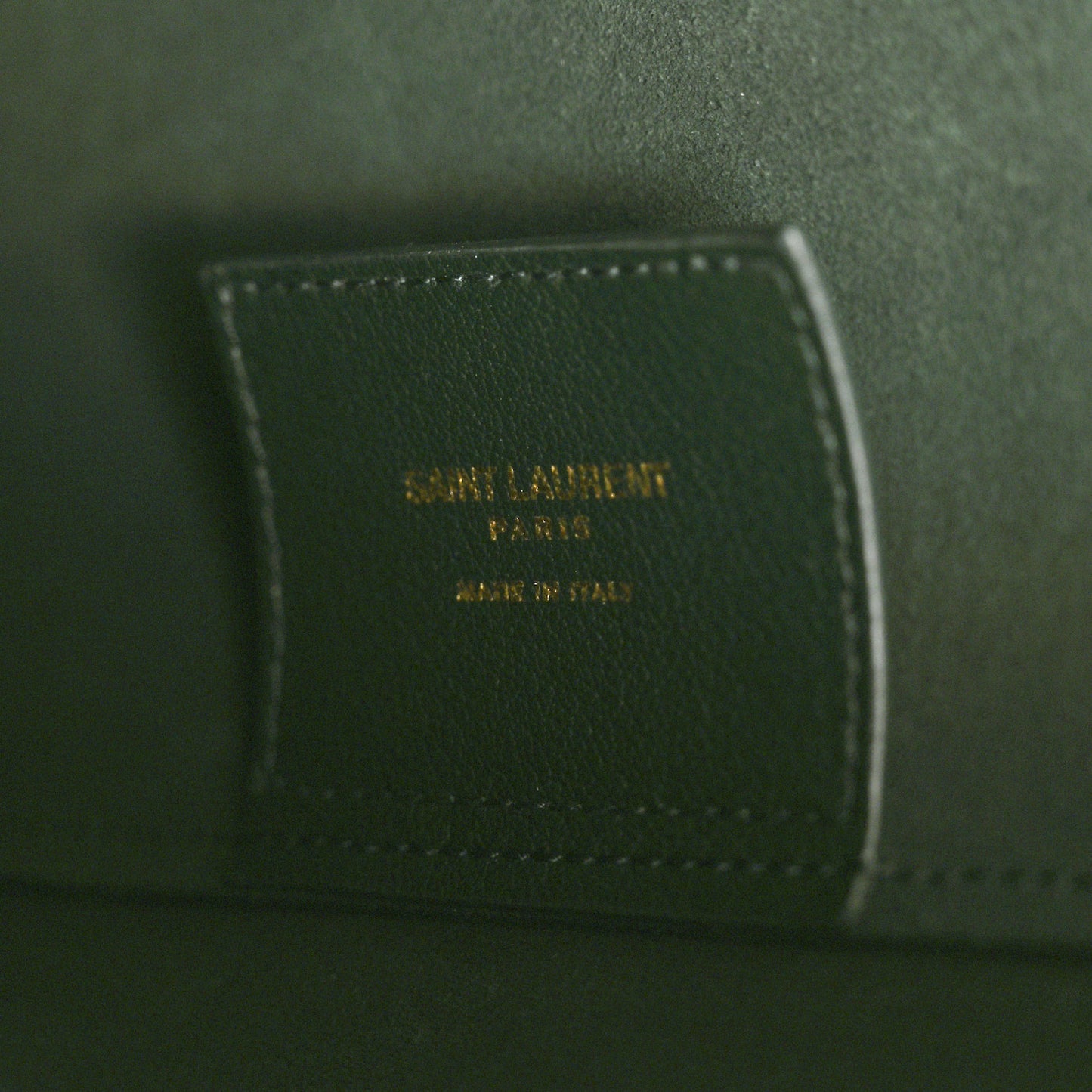 Calfskin North-South Shopping Tote Green