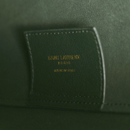 Saint Laurent Calfskin North-South Shopping Tote Green 7 of 12