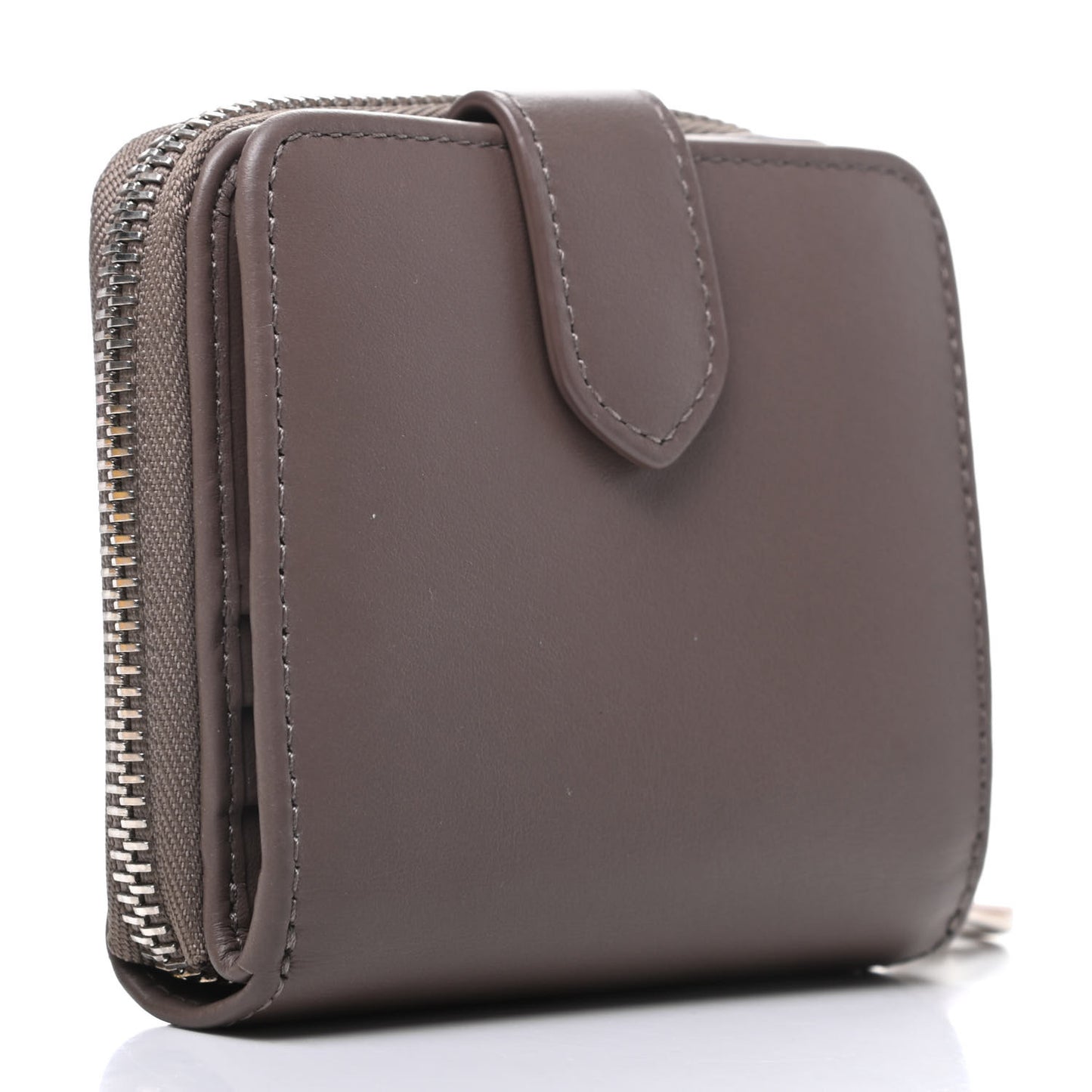 Nappa Small Blossom Zip Around Wallet Taupe