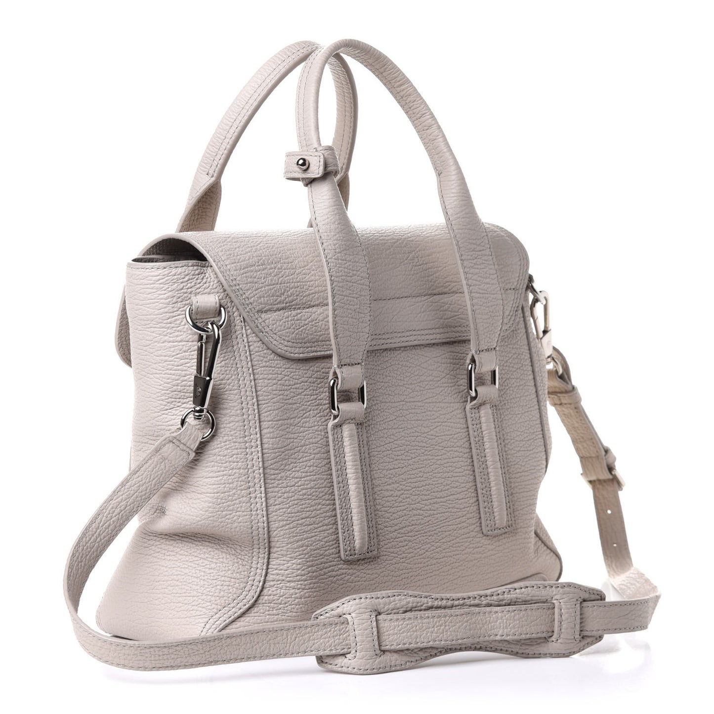 Textured Calfskin Medium Pashli Satchel Feather