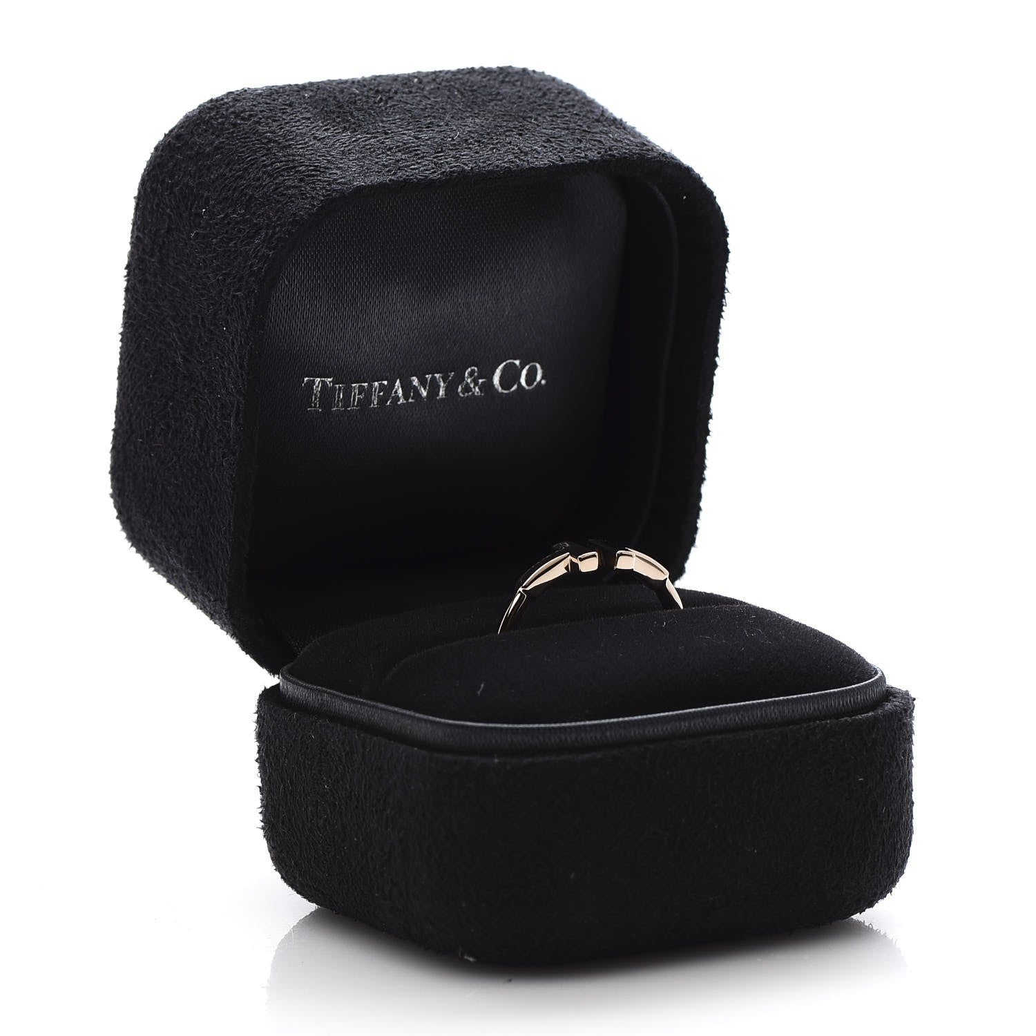 Tiffany 18K Rose Gold T Wire Ring 53 6.5 5 of 5
